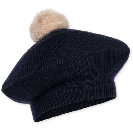 【Konges Sløjd】BELOU KNIT BERET -  TOTAL ECLIPSE