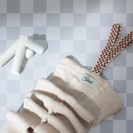 【Silly Silas】Footless - Cream Checked