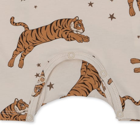 【Konges Sløjd】 BASIC ROMPER GOTS - TIGER SAND