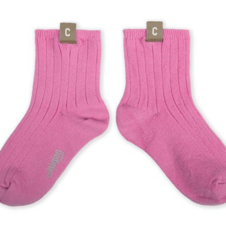 【Collégien】Cyril Ribbed Ankle Socks with C Label