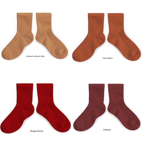 【Collégien】La Mini Ribbed Ankle Socks