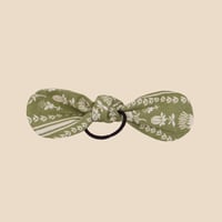 【Birinit Petit】Elastic bow hair Loiba / Lazo goma Loiba