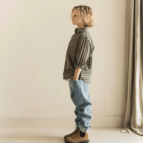 【JENEST】SCOTT SHIRT - HAZELNUT BROWN, SEA GREEN, DARK GREY, BLUE CHECK