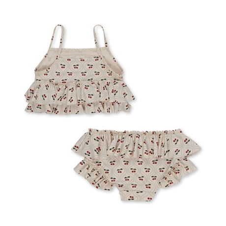 【Konges Sløjd】MANUCA FRILL BIKINI - CHERRY MOTIF