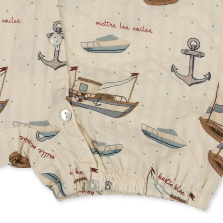 【Konges Sløjd】ACE ROMPER GOTS - SAIL AWAY