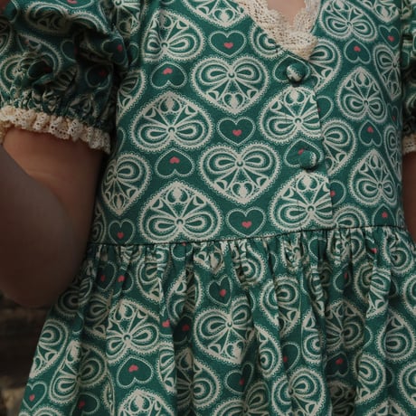 【Konges Sløjd】COEUR LACE DRESS GOTS - LACY GREEN