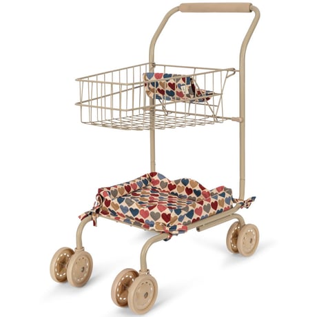 【Konges Sløjd】KIDS SHOPPING CART - COEUR BISOUS