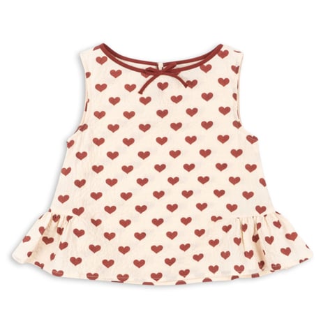 【Konges Sløjd】AVA TOP GOTS - AMOUR ROUGE