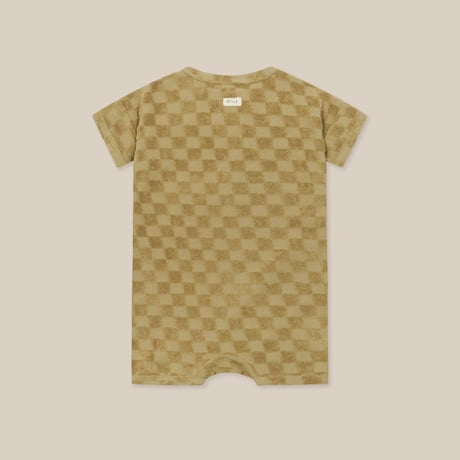 【Organic Zoo】Dusky Checkerboard Terry Beach Romper