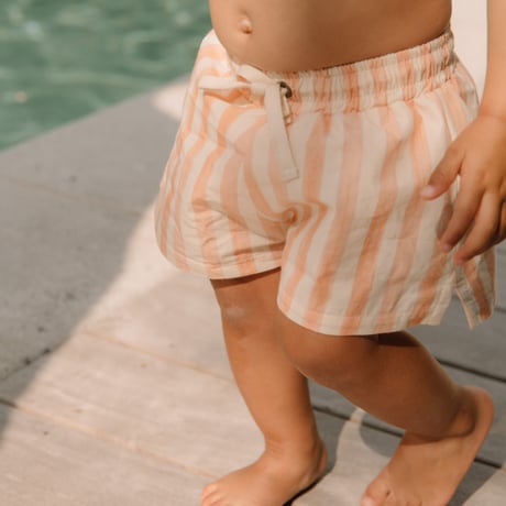 【STUDIO BOHEME PARIS】SWIMMING SHORTS CHICO - NUDE STRIPES