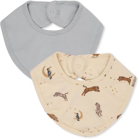 【Konges Sløjd】BASIC 2 PACK BIB - ROAR/PEARL BLUE