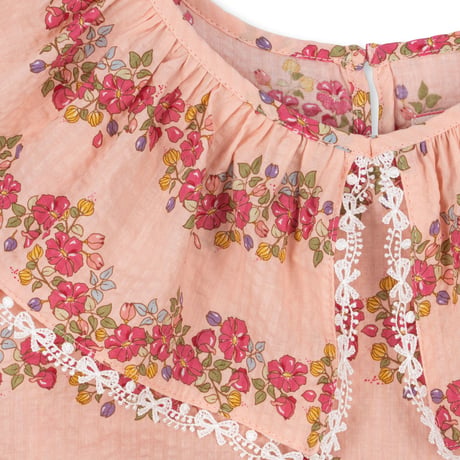【Konges Sløjd】BELLA FRILL DRESS GOTS - FLORIA PINK