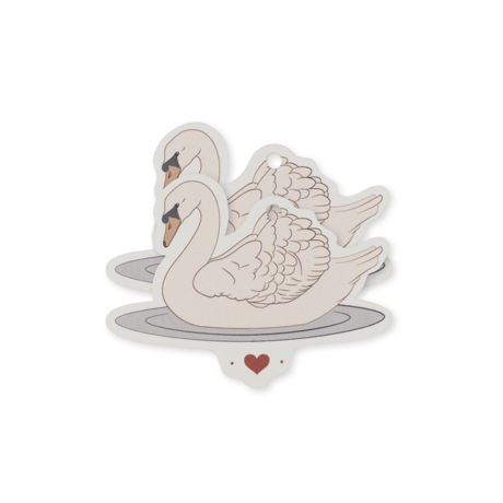 【Konges Sløjd】12 PACK GIFT TAGS FSC - SWAN