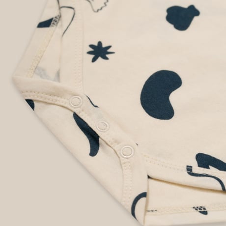 【Organic Zoo】Capri Undyed Cotton Short Sleeve Bodysuit
