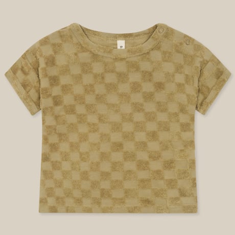 【Organic Zoo】Dusky Checkerboard Terry Boxy T-Shirt