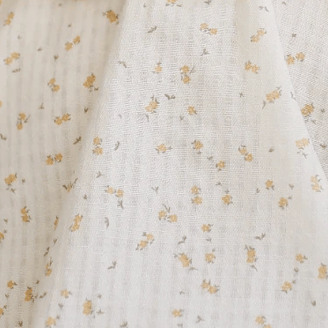 【LiiLU】OANA BLOUSE - Serker Mustard Flowers