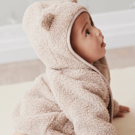 【JAMIE KAY】Tatum Recycled Polyester Sherpa Jacket - Lait Marle