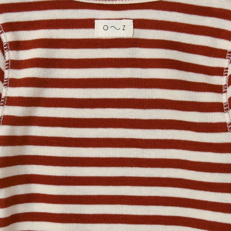 【Organic Zoo】Paprika Stripes Wrap Bodysuit