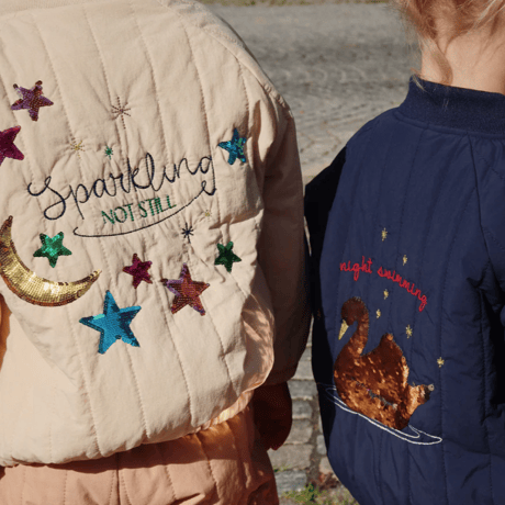 【Konges Sløjd】JUNO SEQUIN BOMBER JACKET - total eclipse