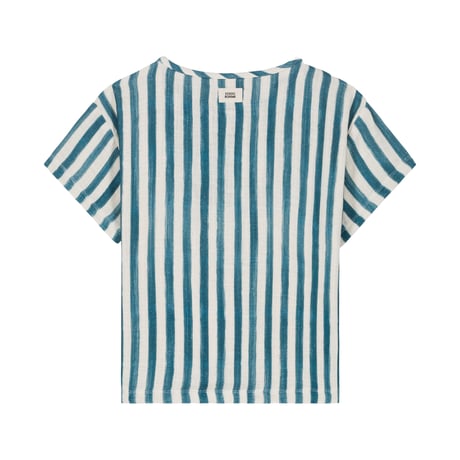 【STUDIO BOHEME PARIS】T-SHIRT ORSO - BLUE STRIPES
