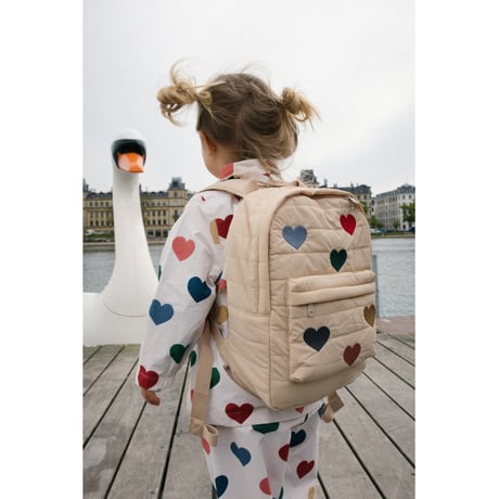 【Konges Sløjd】JUNO QUILTED BACKPACK MIDI - FRAPPÉ