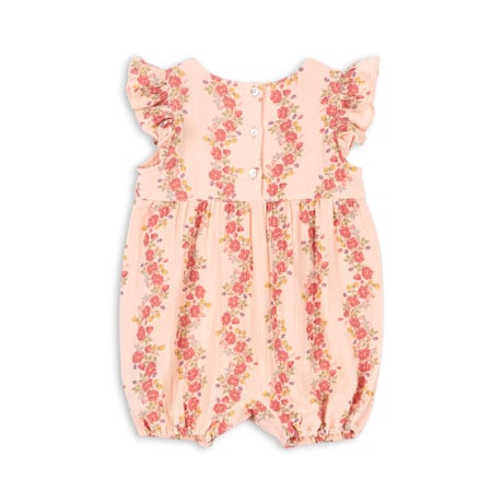 【Konges Sløjd】COCO FRILL ROMPER GOTS - FLORIA PINK