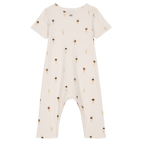 【STUDIO BOHEME PARIS】JUMPSUIT LEO - OFF WHITE / ICE CREAM