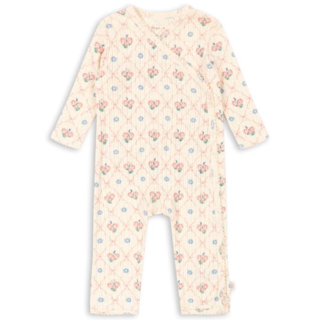 【Konges Sløjd】MINNIE NEWBORN ONESIE GOTS - FLEUR DECOR