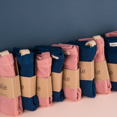 【mile】kids' leggings with braces - vintage rose