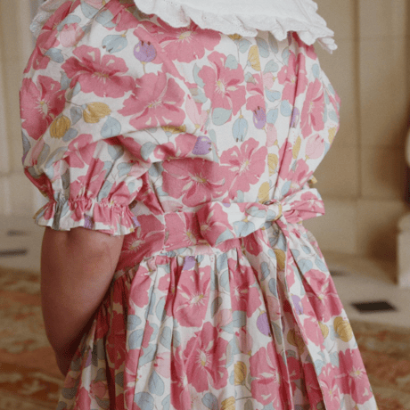 【Konges Sløjd】COEUR COLLAR DRESS GOTS - FLEUR ANGLAISE