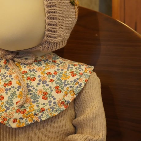 【Konges Sløjd】BASIC 2 PACK FRILL BIB - BIBI FLEUR/BRAZILIAN SAND