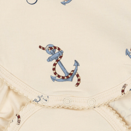 【Konges Sløjd】 BASIC SS NEWBORN BODY GOTS - rock my boat