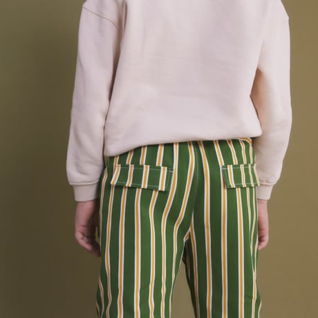 【Birinit Petit】Bee stripe denim pleated trousers / Pantalón pinzas vaquero raya Bee