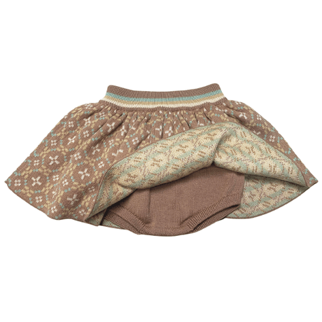 【MABLI】PETAL BABY SKIRT WITH BLOOMERS - PORTOBELLO