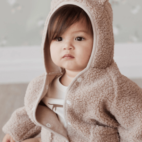 【JAMIE KAY】Tatum Recycled Polyester Sherpa Jacket - Lait Marle