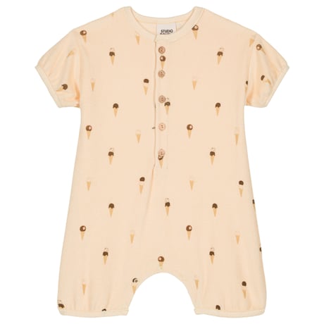 【STUDIO BOHEME PARIS】ROMPER BEBECITO - VANILLA / ICE CREAM