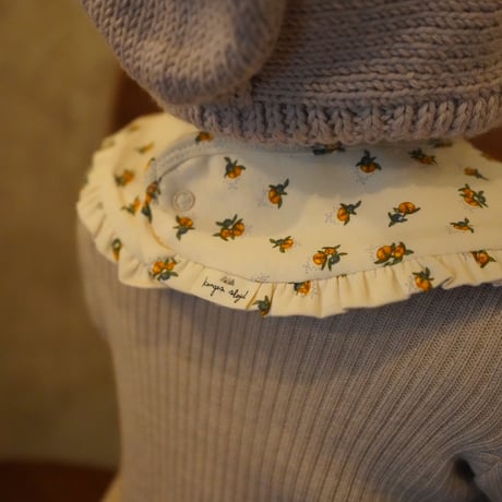 【Konges Sløjd】BASIC 2 PACK FRILL BIB - PEONIA LIMONE/BRAZILIAN SAND