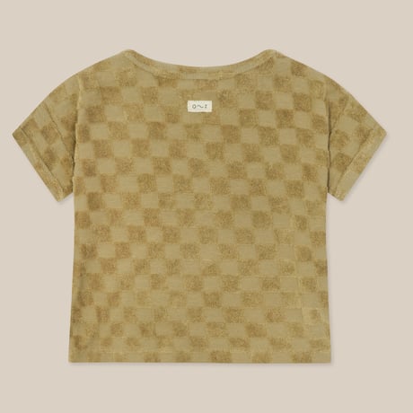 【Organic Zoo】Dusky Checkerboard Terry Boxy T-Shirt