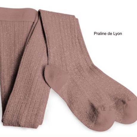 【Collégien】Amélie Glitter Ribbed Tights
