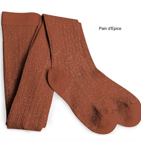 【Collégien】Amélie Glitter Ribbed Tights