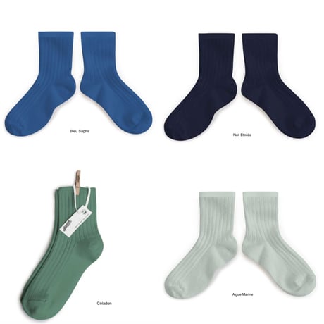【Collégien】La Mini Ribbed Ankle Socks
