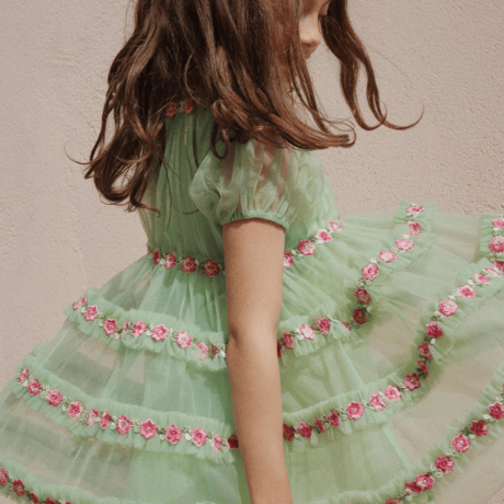 【Konges Sløjd】JOELLE DRESS - GREEN