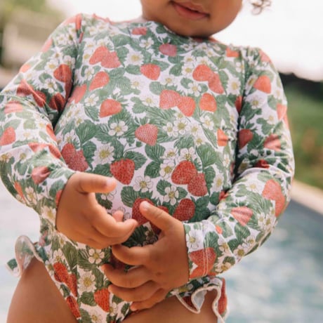 【STUDIO BOHEME PARIS】1 PIECE SWIMSUIT JOSEPHA - STRAWBERRY