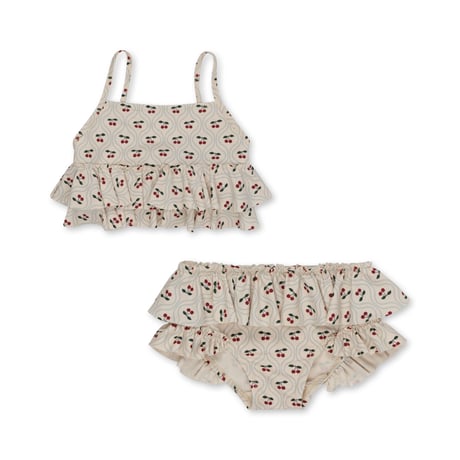 【Konges Sløjd】MANUCA FRILL BIKINI - CHERRY MOTIF