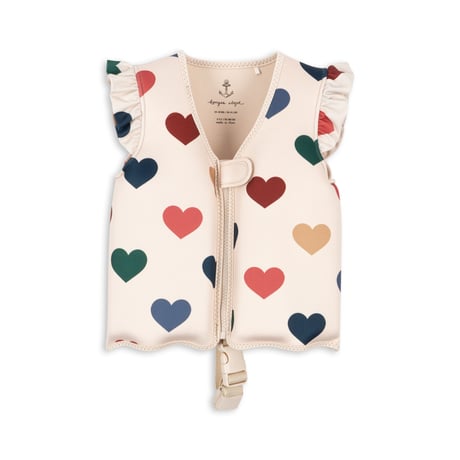 【Konges Sløjd】NEOPRENE FLOAT VEST FRILL - BON COEUR COLORÉ