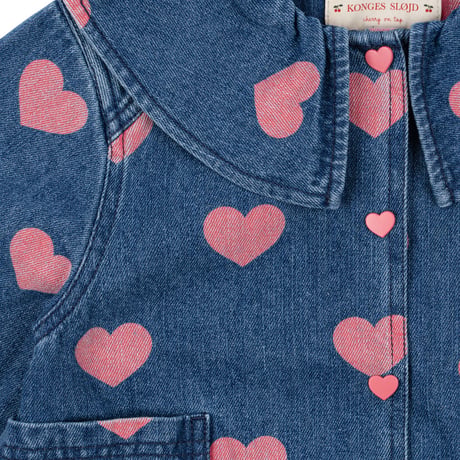 【Konges Sløjd】MAGOT DENIM SHIRT GOTS - BON COEUR PINK