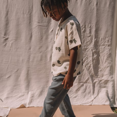 【STUDIO BOHEME PARIS】T-SHIRT ORSO GAZE - OFF WHITE / FRESH