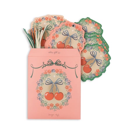 【Konges Sløjd】CHRISTMAS GIFT TAGS FSC - BIG CHERRY