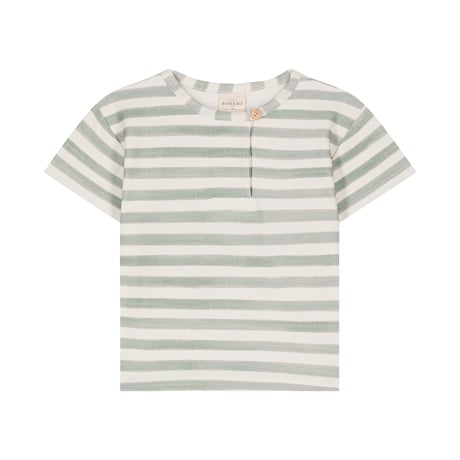 【STUDIO BOHEME PARIS】T-SHIRT ORSO - GREEN STRIPES
