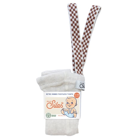 【Silly Silas】Footless - Cream Checked